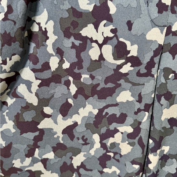 Susan Graver Blue Camouflage Track Pants - Picture 4 of 6